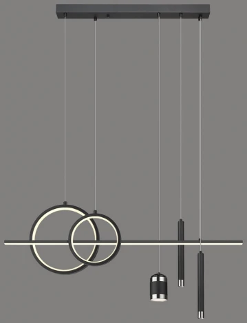 Подвесной светильник 431-106-06 Velante (LED, 220V, пульт управления, на проводе, кольцо)