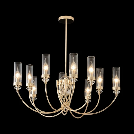Потолочная люстра на штанге Crystal Lux SECRET SP10 GOLD