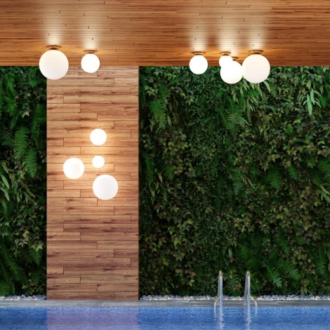 Потолочный светильник уличный Odeon Light Bosco 4248/1C (220V, шар, IP44)