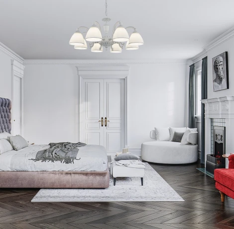 Подвесная люстра Arte Milano AM341837 341837/8 WT+SL (220V, на цепи)