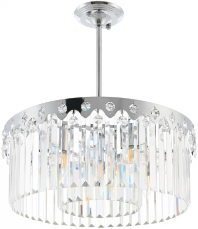 Потолочная люстра хрустальная на штанге Arte Milano Sorrento-8909 378909/6/300/490 CR (220V)