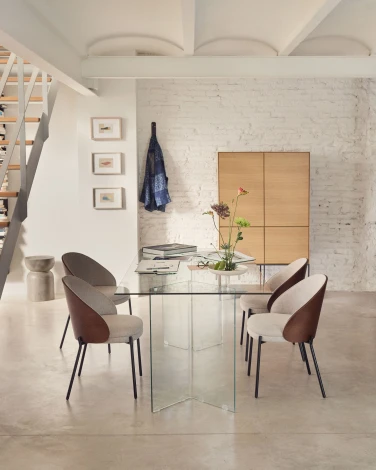 Стол обеденный La Forma (ex Julia Grup) Burano (Прозрачный/ Стекло)