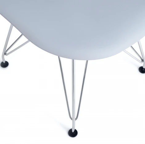 Стул CINDY IRON CHAIR (EAMES) (mod. 002) металл, пластик, 51x46x82,5, серый Tetchair 14180