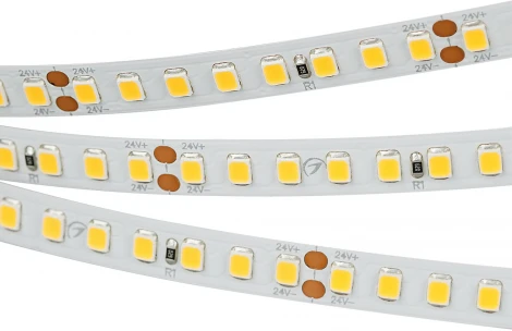 Светодиодная лента RT-A160-8mm 24V Day4000 (12 W/m, IP20, 2835, 5m) (Arlight, высок.эфф.150 лм/Вт) 024537(2)