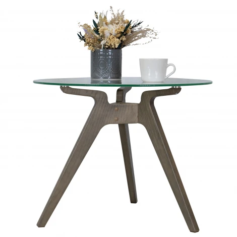 Стол журнальный Рилле 449 шимо/стекло прозрачное Mebelik 009587