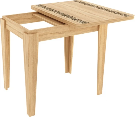 Стол обеденный раскладной Фантазия, цвет дуб сонома Mebelson (арт.KM-0216.1544)