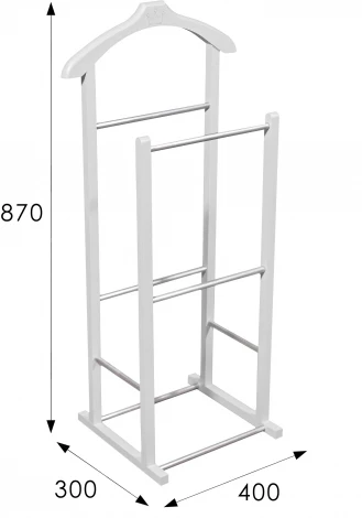 Вешалка костюмная детская В 28Н белый от фабрики Mebelik