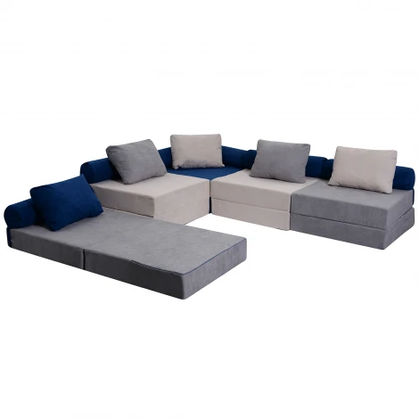 Модульный бескаркасный диван Dreambag Space Серый 4723300