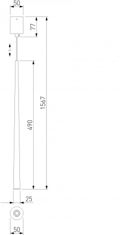 Подвесной светильник Elektrostandard Sirio 50257 LED 3W 4000K белый матовый