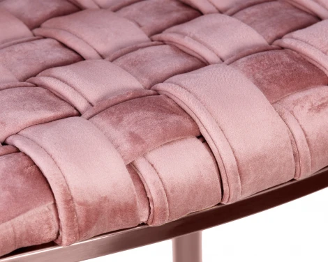 Стул барный Dobrin EMMA ROSE GOLD (розовый велюр (VF-10))