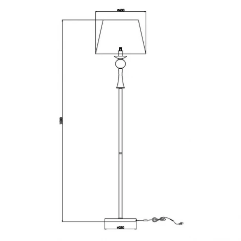 Торшер Vele Luce Percy VL1973F01