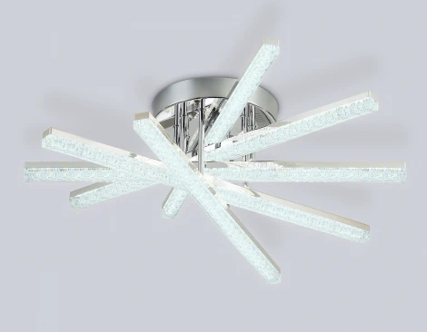 Потолочная люстра светодиодная с ПДУ Ambrella Acrylica Original FA8895 CH хром 65W 3000K-6400K