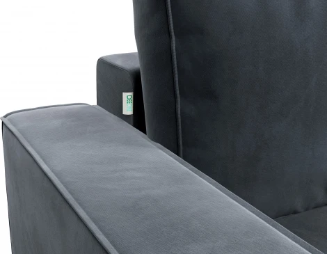 КОРСО-1 Диван прямой, серый D1 furniture арт.AAA41691004
