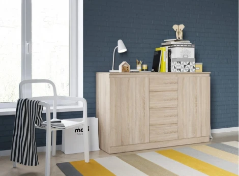 Комод Woodville Рунтроп Т-4 дуб сонома 523245