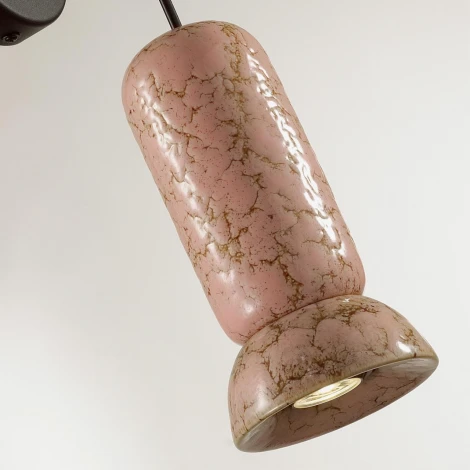 Бра Odeon Light Kerama 5054/1WC PENDANT черный/розовый/коричн./металл/керамика GU10 LED 4W (220V, круглые)