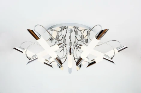 Потолочная люстра IDLamp Milada 401/9PF-LEDChrome