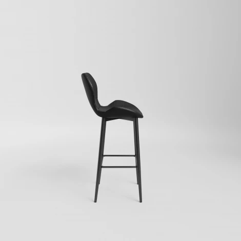 Стул барный Unity Aurora Hesby Экокожа/Черный арт.HSBI_B009_black