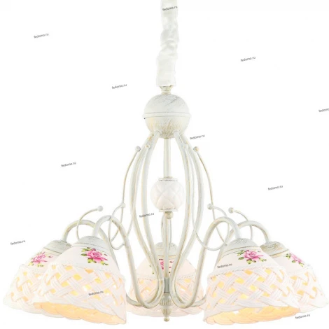 Подвесная люстра Arte Lamp Wicker A6616LM-5WG