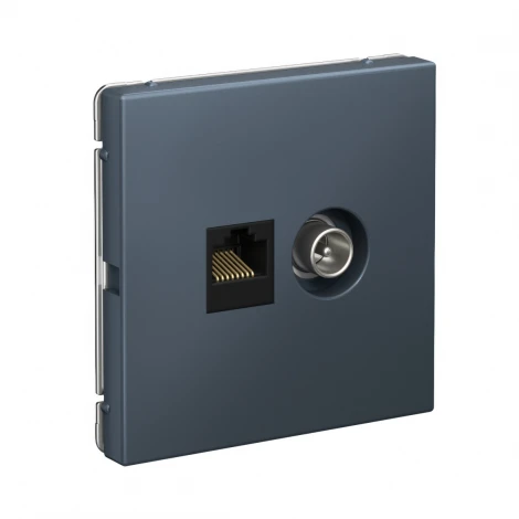 Розетка ТВ + Ethernet RJ-45 (грифель) Systeme Electric GAL000789
