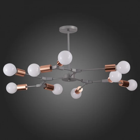 Потолочная люстра на штанге Evoluce Palare SLE106403-09 (220V, молекулы)