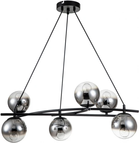 Подвесной светильник Balance 1119/6S E14*40W Black (220V, на проводе, шарики)