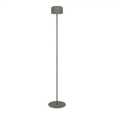 Торшер уличный сенсорный, диммируемый Eglo Roccanova-L 901895 на солнечной батарее 2,8W LED IP44, 3000K, 270lm, сталь, зеленый