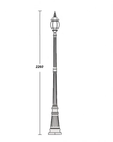 Наземный фонарь Oasis Light America S W 83409S