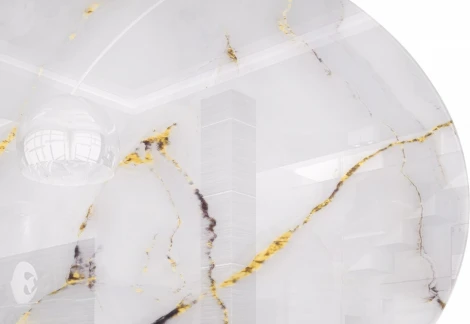 Стеклянный стол Норфолк 100 (Норфолк 100х78 золото) Woodville арт.588042