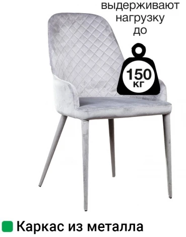 Стул Douglas, бархат серый Top Concept DOUGLAS 2000000000268