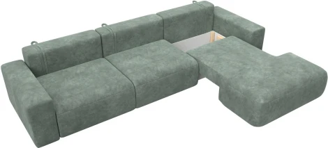 Диван угловой Лига-036 НПБ Классик Лонг правый угол Лига Диванов (Велюр) арт.127786