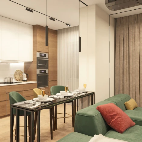 Трековый светильник Downlight Denkirs Smart DK8006-BK (LED, 220V, пульт управления)