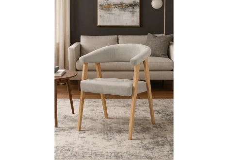 Стул деревянный Невада 2 ткань 231 / натуральное дерево 620595