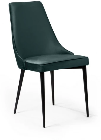 Стул Top Concept Oliver, бархат зеленый 19/ черный конус