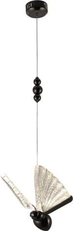 Подвесной светильник светодиодный для детской Баттерфляй Kink Light 08444-1B,19 черный 08444-1B,29 (220V, на проводе, бабочки)