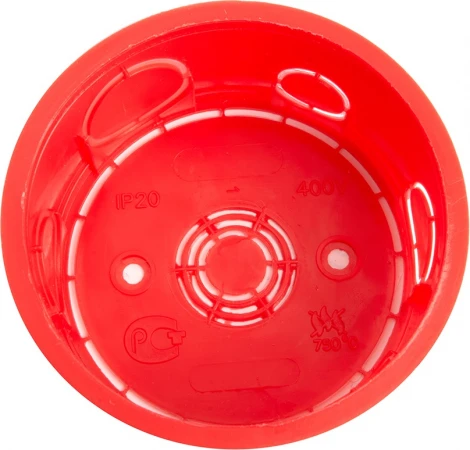 Коробка монтажная для сплошных стен с крышкой Stekker 49003