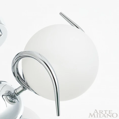 Потолочная люстра на штанге Arte Milano 271007/3C Ni (220V, шарики)
