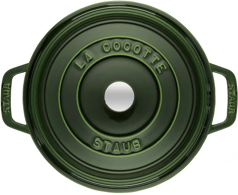 Кокот круглый, 26 см, 5,2 л, зеленый базилик 1102685 Staub