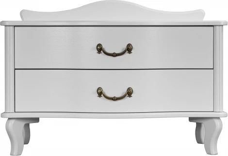 Тумбочка Джульетта широкая 2 ящика молочный дуб Л от фабрики Mebelik