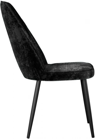 Стул DikLine 326 микровелюр M18 черный, ножки черные