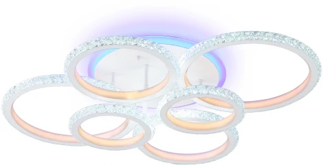 Потолочная люстра RGB Ambrella Original FA9528 (LED, 220V, пульт управления, кольцо)