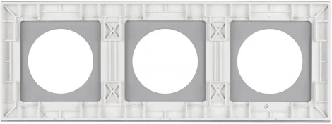 Рамка стеклянная FRM-GLARE-GC-3-WH (Arlight) 043838