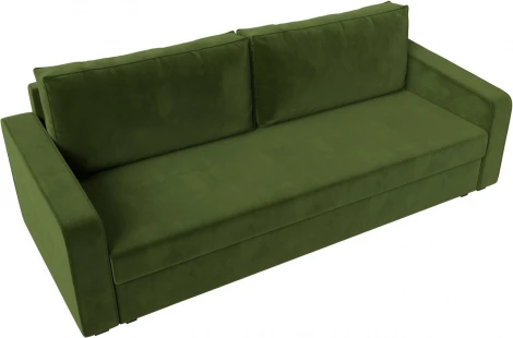 Диван прямой Лига-009 (Зеленый/Микровельвет) Лига Диванов арт.118051