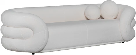 Диван трехместный иск.мех белый 229*95*61см Garda Decor арт.ZW-22024