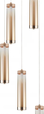 Подвесной светильник (11061/5P Gold) Indigo Rilucente V000151L (LED, 220V, на проводе, круглые)