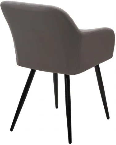 Стул BRANDY 505-35 Серый, велюр беспальчиковый" / черный каркас, М-City"