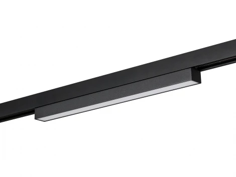 Трековый светильник светодиодный, магнитный, линейный, черный, 12Вт, 48V IP20 3000К Lumker SY-LINK SY-LINK-300-BL-12-WW