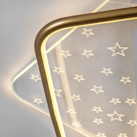 Потолочный светильник светодиодный с пультом с регулировкой цветовой температуры LED4U LED4U L1037-520 GD