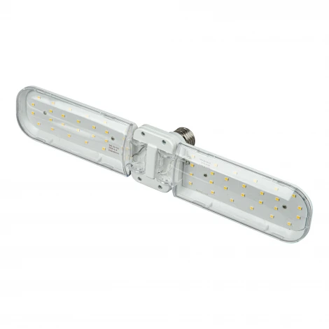 Лампа светодиодная для растений, форма "P" лепестковая, прозрачная, спектр для фотосинтеза с высокой цветопередачей Uniel LED-P65-16W/SPFS/E27/CL/P2 PLP32WH