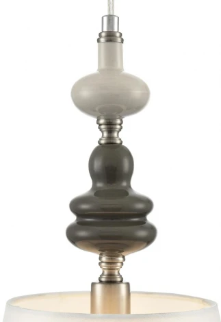 Подвесной светильник Lumion Kentuki 8283/1A никель/белый, металл/керамика/текстиль Е14 1*40W 220V