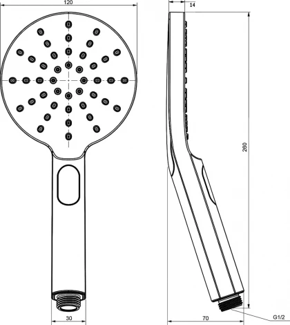 Душевая лейка Ravak Туман 956.00